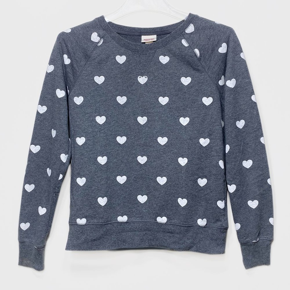 Charcoal Grey Heart Sweatshirt by Mossimo